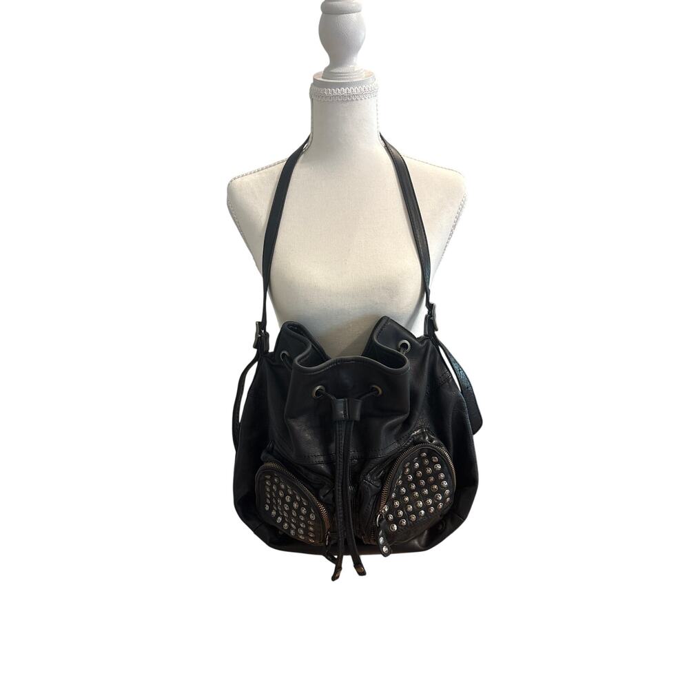 Frye Brooke Leather Studded Handbag $378 View 4